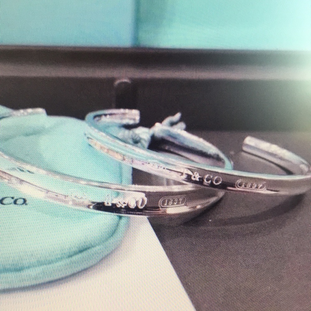 Tiffany & Co Sterling Silver Cuff Bracelet - Blue